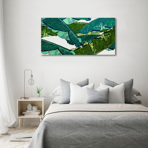 Schilderij op acrylglas Bananenbladeren