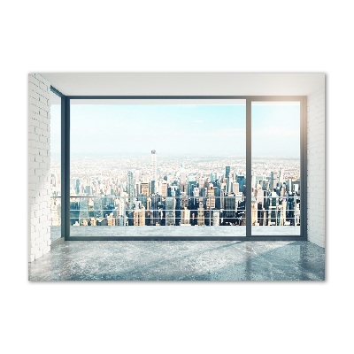 Plexiglas schilderij Uitzicht op de stad