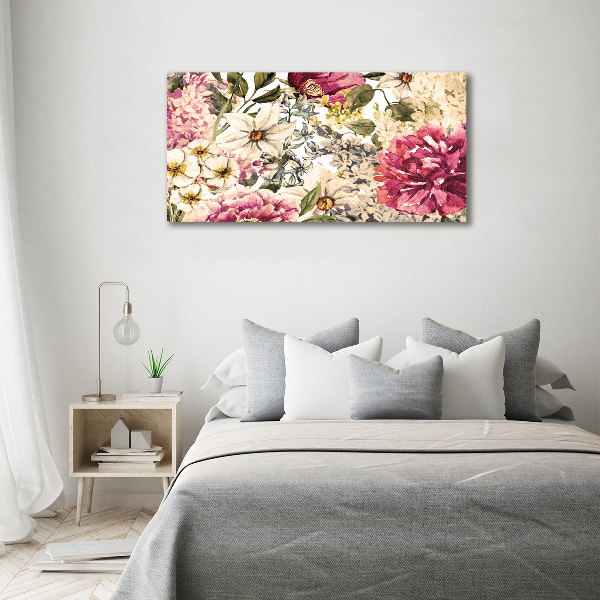 Plexiglas schilderij Bloemenpatroon