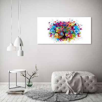Schilderij op acrylglas Kleurrijke boom