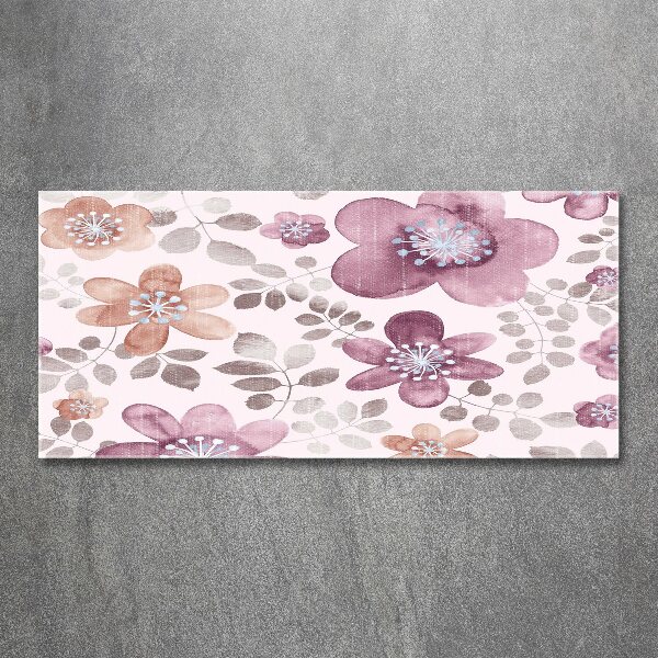 Foto op plexiglas Bloemenpatroon