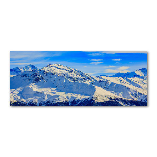 Plexiglas foto De Alpen in de winter