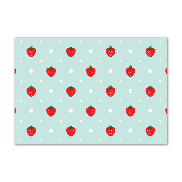 Foto in plexiglas Aardbei-pictogrammen