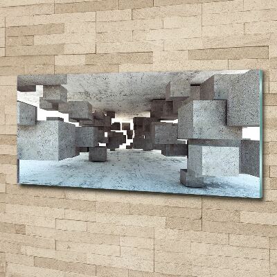 Plexiglas schilderij Kubussen van beton