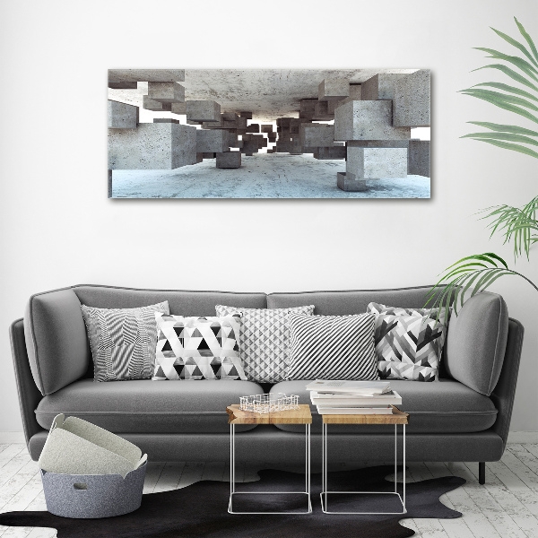 Plexiglas schilderij Kubussen van beton