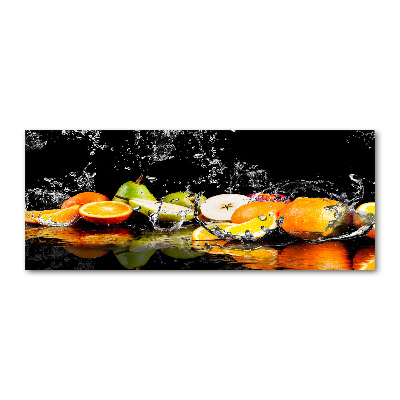 Foto in plexiglas Fruit en water