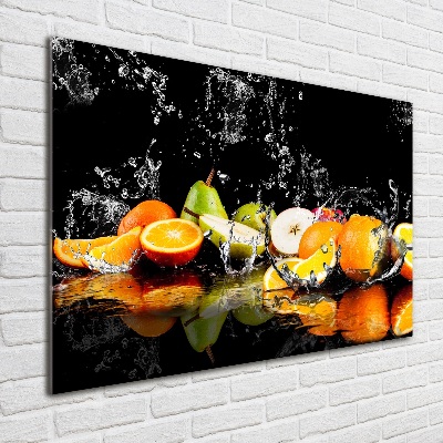 Foto in plexiglas Fruit en water