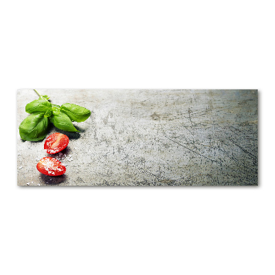 Foto plexiglas Tomaten en basilicum