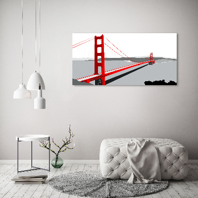 Schilderij op acrylglas San Francisco-brug