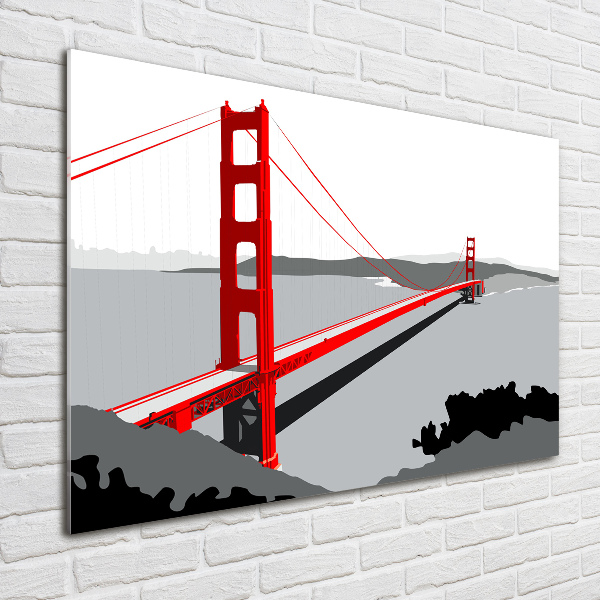 Schilderij op acrylglas San Francisco-brug