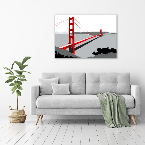 Schilderij op acrylglas San Francisco-brug