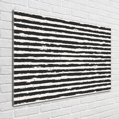 Foto plexiglas Zwart-witte strepen