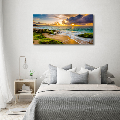 Foto op plexiglas Zonsondergang aan zee