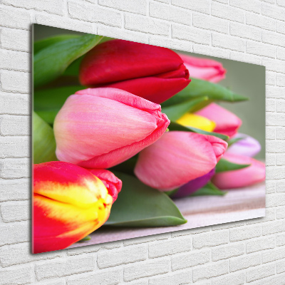 Foto op plexiglas Kleurrijke tulpen