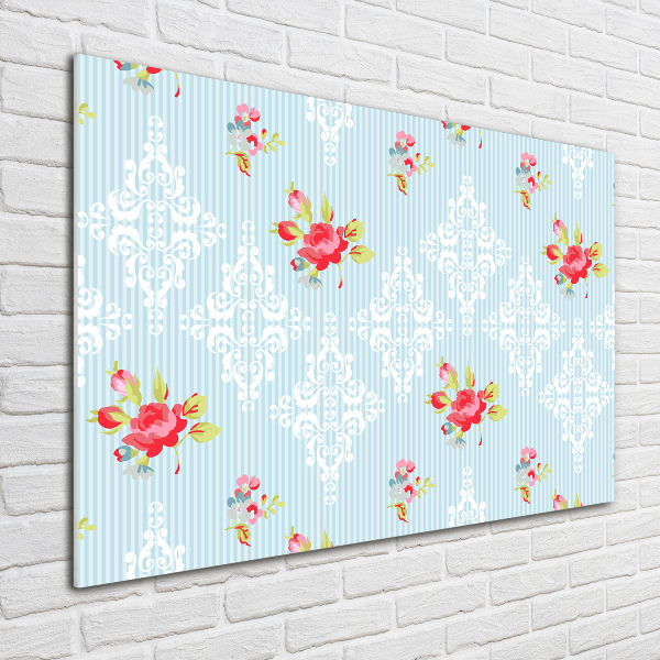 Foto in plexiglas Rozen en versieringen