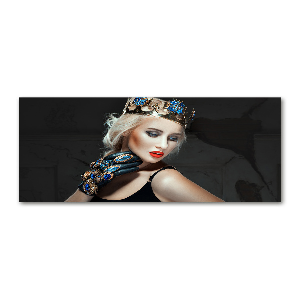 Plexiglas foto Vrouw met een kroon