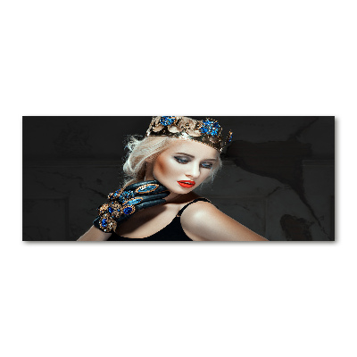 Plexiglas foto Vrouw met een kroon