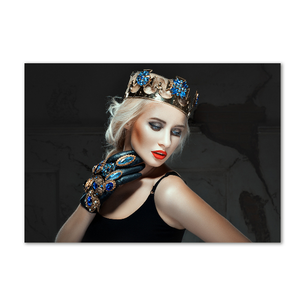 Plexiglas foto Vrouw met een kroon