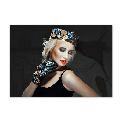 Plexiglas foto Vrouw met een kroon