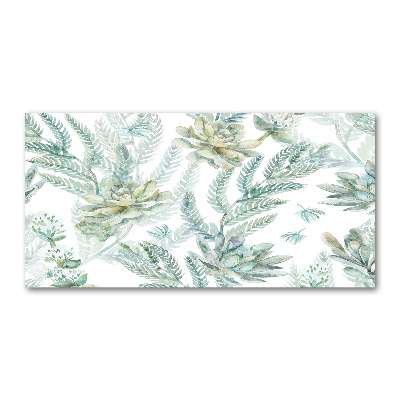 Foto in plexiglas Bloemen en bladeren