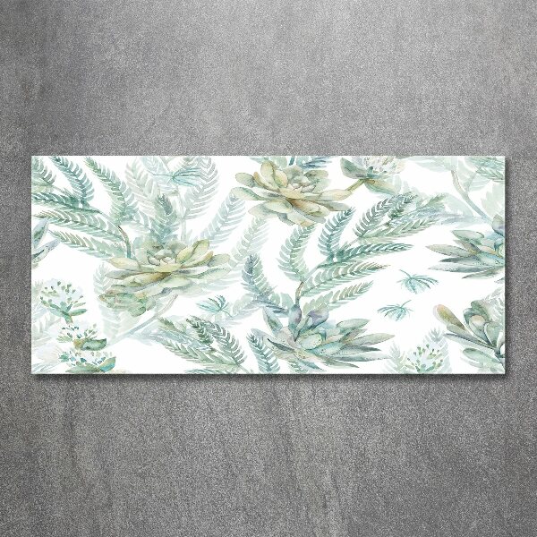 Foto in plexiglas Bloemen en bladeren