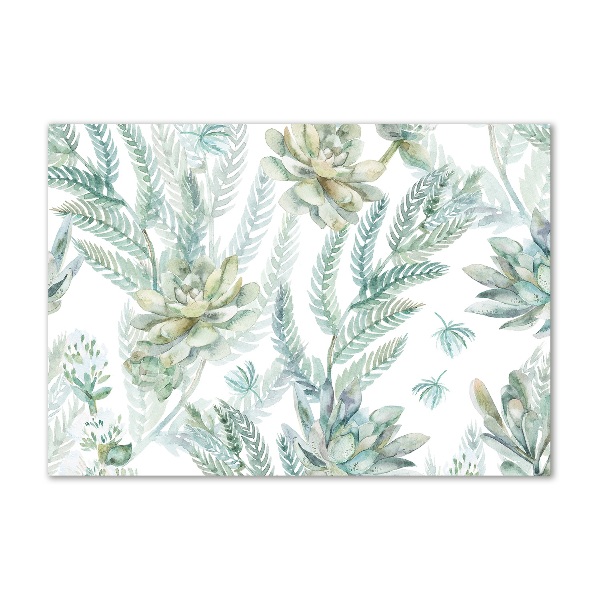 Foto in plexiglas Bloemen en bladeren