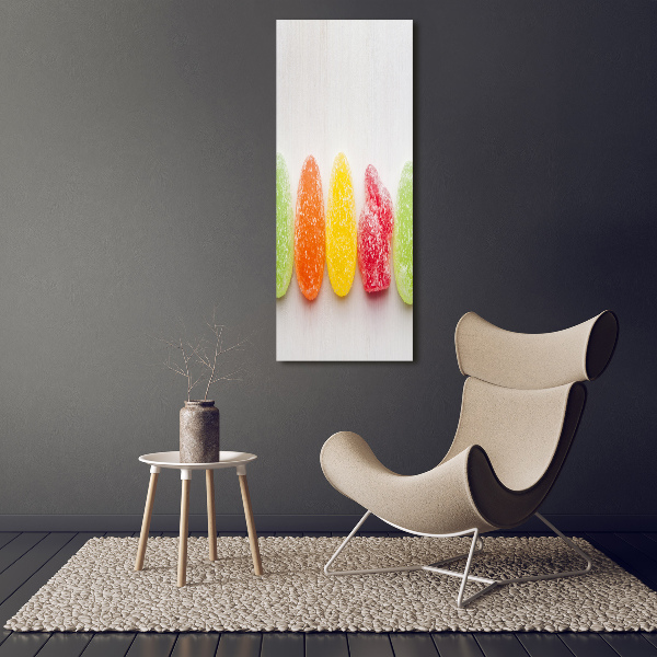 Staand plexiglas foto Kleurrijke jellybeans