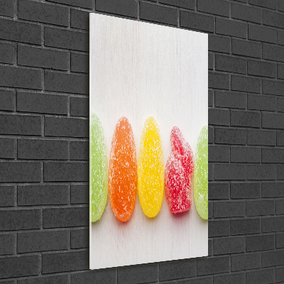 Staand plexiglas foto Kleurrijke jellybeans