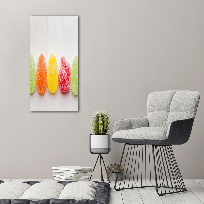 Staand plexiglas foto Kleurrijke jellybeans