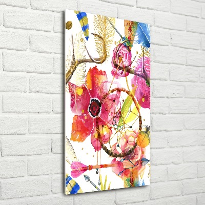 Staand foto in plexiglas Bloemen in boho-stijl