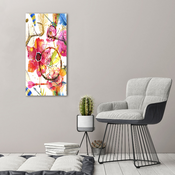 Staand foto in plexiglas Bloemen in boho-stijl
