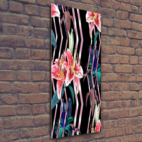 Staand foto op plexiglas Lelies achtergrond