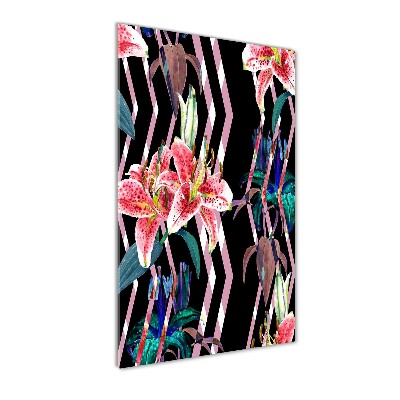 Staand foto op plexiglas Lelies achtergrond