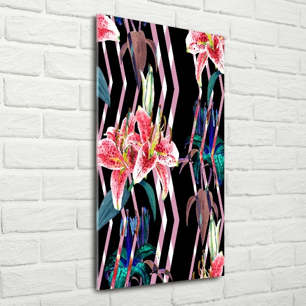 Staand foto op plexiglas Lelies achtergrond