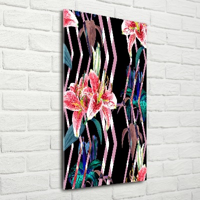 Staand foto op plexiglas Lelies achtergrond