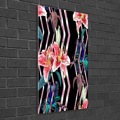 Staand foto op plexiglas Lelies achtergrond