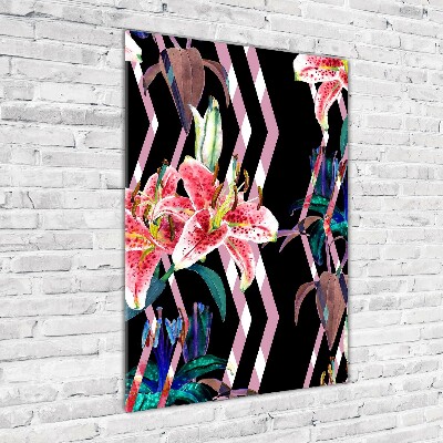 Staand foto op plexiglas Lelies achtergrond