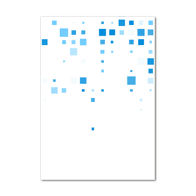 Staand foto plexiglas Blauwe vierkanten