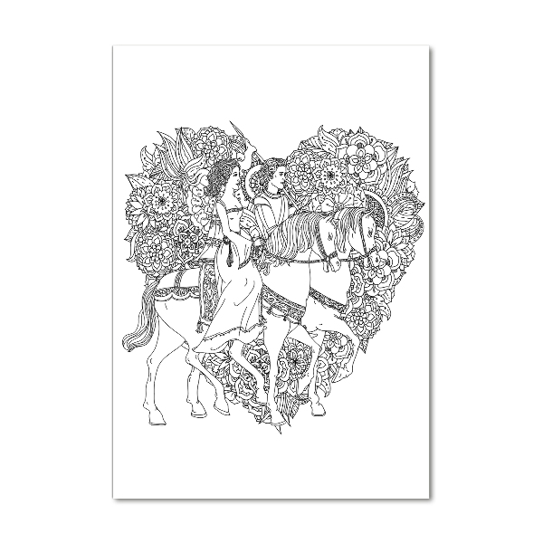 Staand plexiglas foto vrouw en man