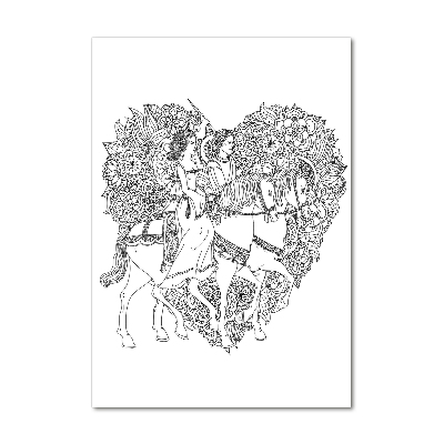 Staand plexiglas foto vrouw en man