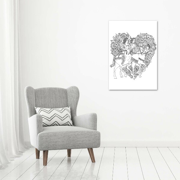 Staand plexiglas foto vrouw en man