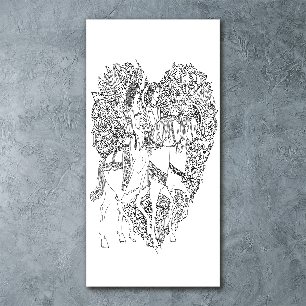 Staand plexiglas foto vrouw en man