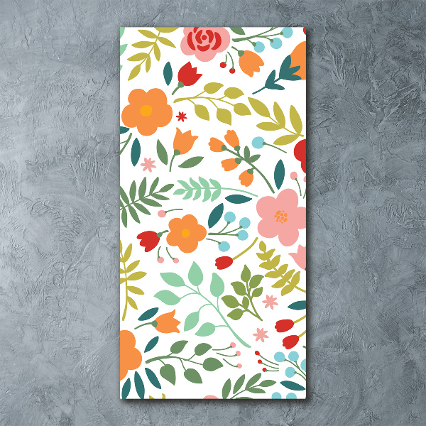 Staand foto in plexiglas Kleurrijke bloemen