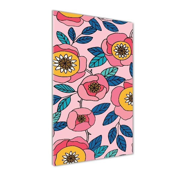 Staand foto op plexiglas Kleurrijke bloemen