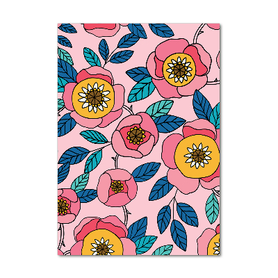 Staand foto op plexiglas Kleurrijke bloemen