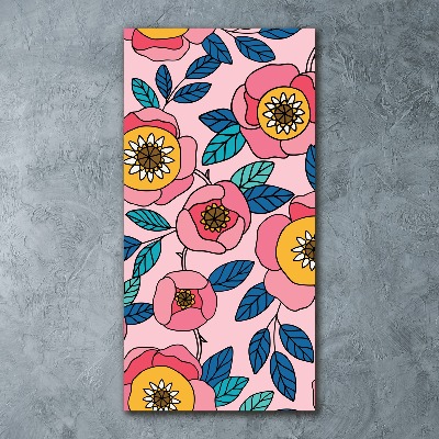 Staand foto op plexiglas Kleurrijke bloemen