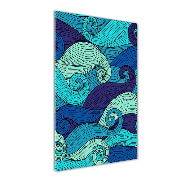 Staand plexiglas foto Abstracte golven