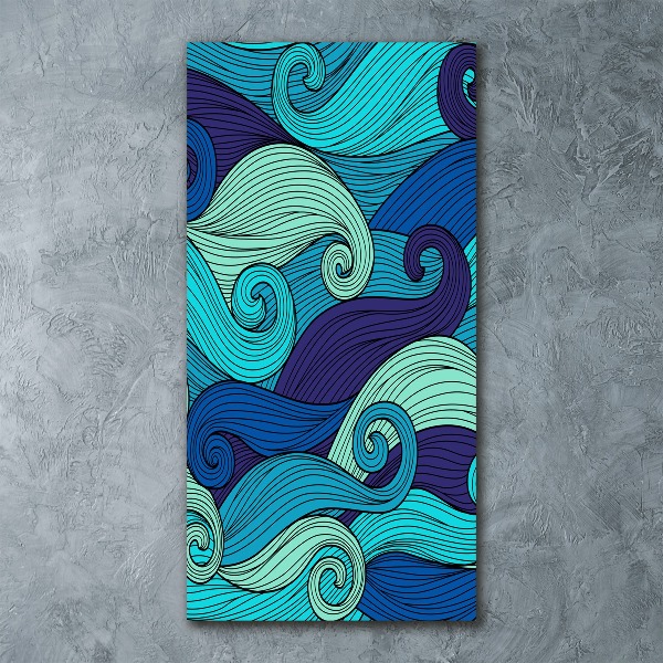 Staand plexiglas foto Abstracte golven