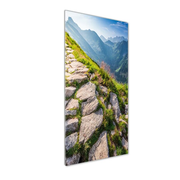 Staand foto in plexiglas Bergpad