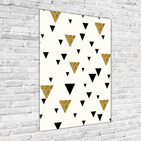 Staand foto plexiglas Achtergrond met driehoeken